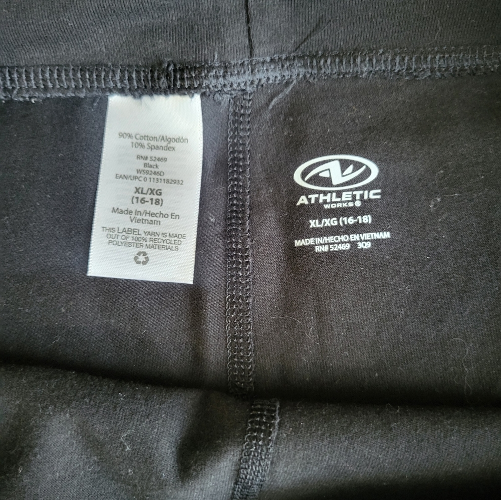 Athletic Works Bootcut Fit Black Yoga Pants, Size XL - Picture 4 of 5